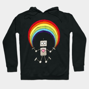 Pride Bot - Only Front Print Hoodie